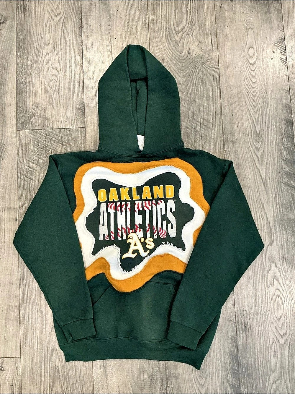 Jerzees Boys Oakland Athletics Hoodie Size L